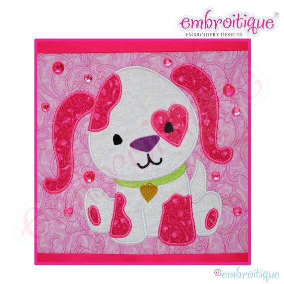 Love Puppy Applique - Small