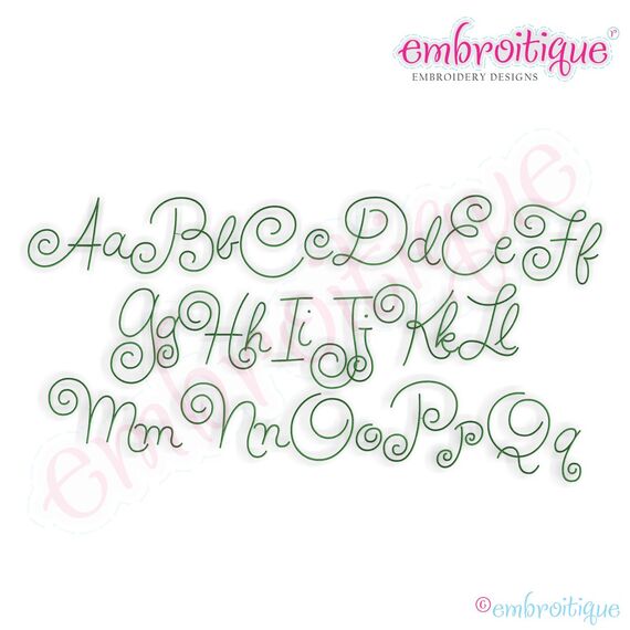 Lucky Shamrock Monogram Font Set - Large