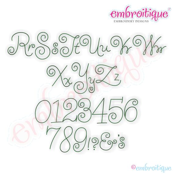 Lucky Shamrock Monogram Font Set - Large