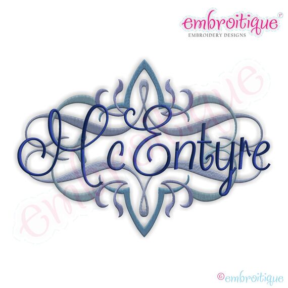 McEntyre Vintage Font Frame