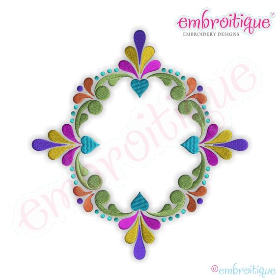 Ornate Oval Font Frame