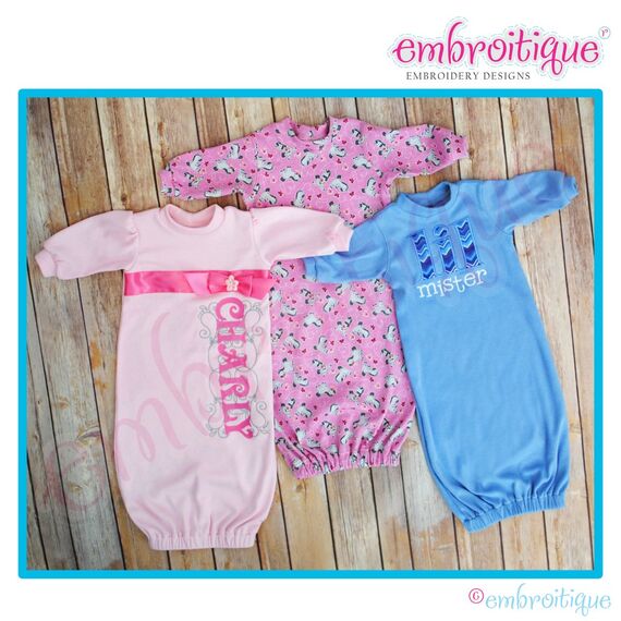 Posh and Proper - Baby Nightgown PDF Sewing Pattern