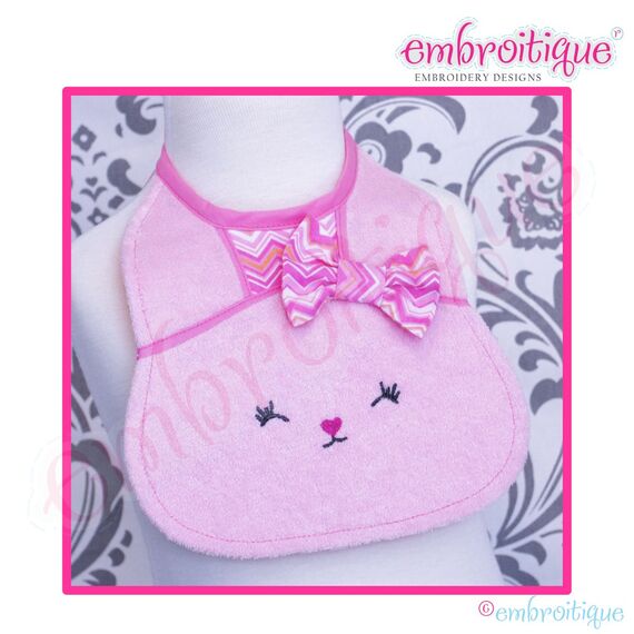 Posh and Proper- Bunny Bib PDF Combination Sewing & Embroidery Pattern