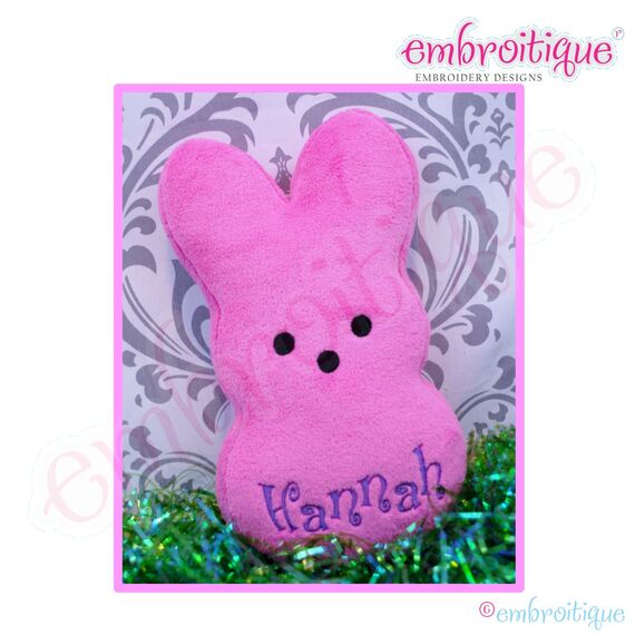 Posh and Proper - Candy Bunnies - PDF Combination Sewing & Embroidery Pattern