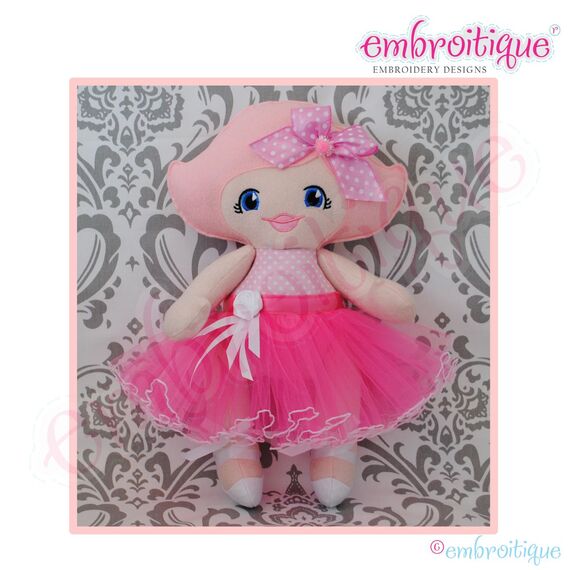 Posh and Proper - Doodley Dolls Tutus and Ballet Shoes Add-On PDF Sewing Pattern, 2 image