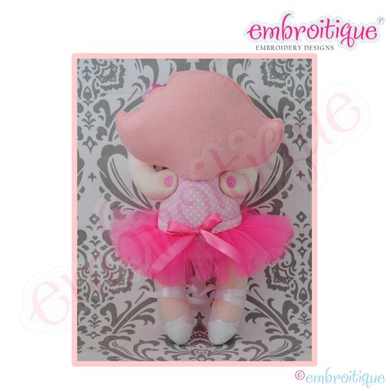 Posh and Proper - Doodley Dolls Tutus and Ballet Shoes Add-On PDF Sewing Pattern, 6 image