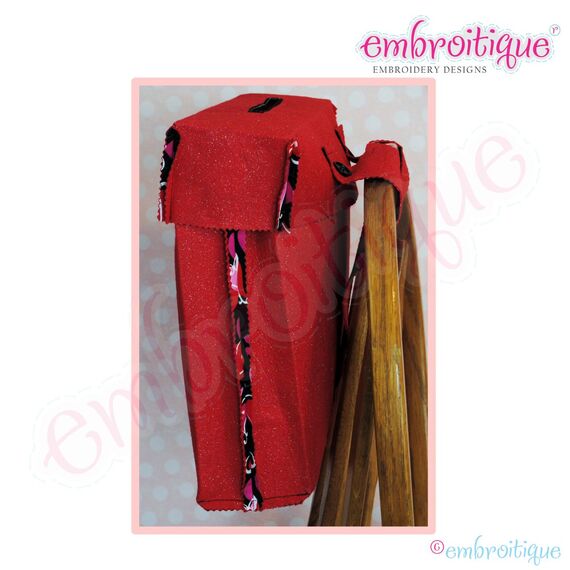 Posh and Proper - Love Letters Valentine Chair Backer Bags - PDF Sewing & Embroidery Pattern - Includes Hearts and Love Stamp, 4 image