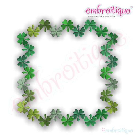 Shamrock Clover Font Frame, 2 image