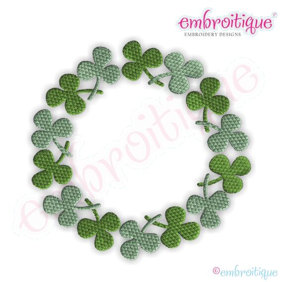 Shamrock Circle Font Frame - Small