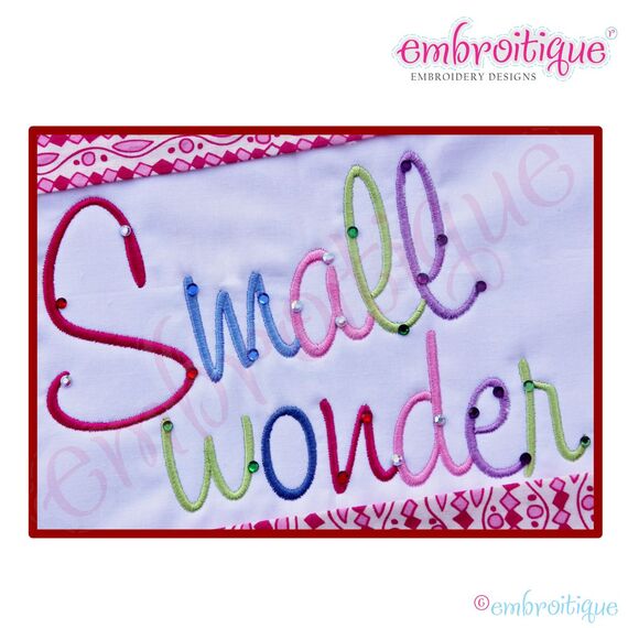 Small Wonder Monogram Font Set - Large