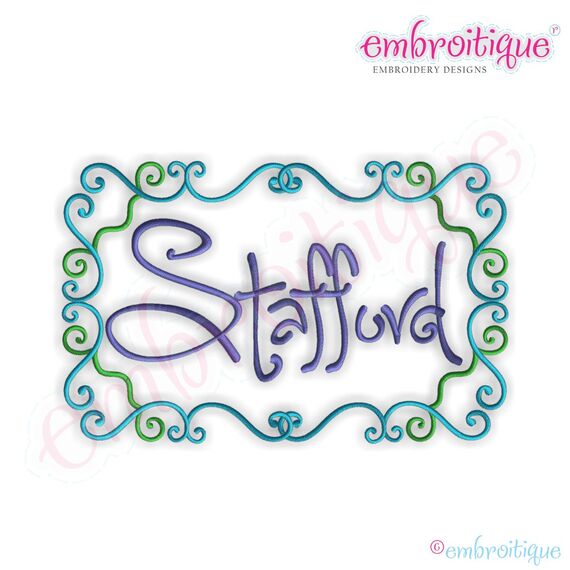 Stafford Font Frame