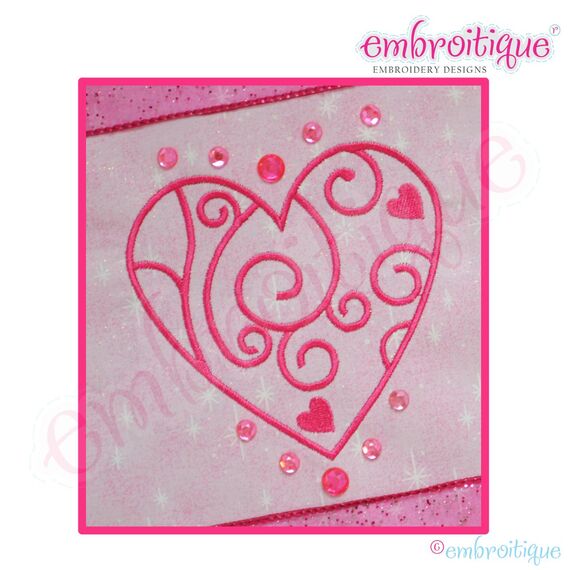 Sweet Heart Swirl - Classy Applique, 2 image