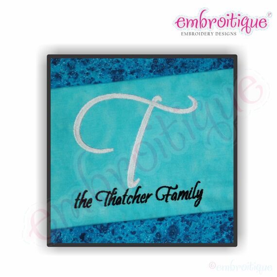 Thatcher Script Monogram Set - Large