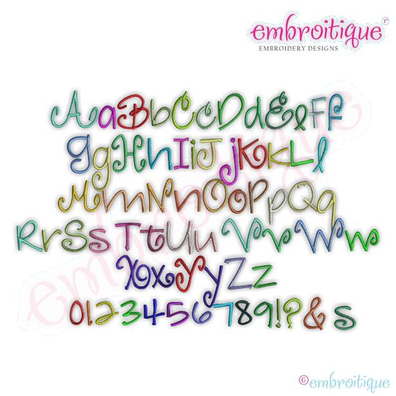 Vanessa Monogram Font Set - Large, 2 image