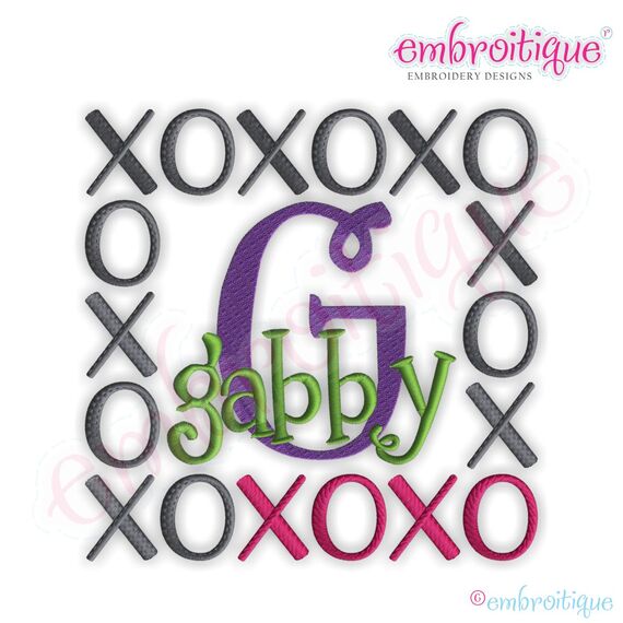 XOXO Font Frame - Large