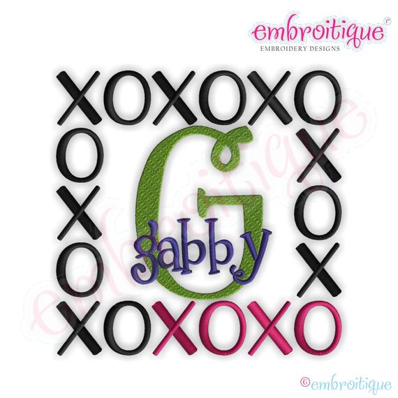 XOXO Font Frame - Small