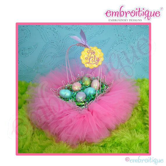 Posh and Proper - Tutu Easter Basket Free PDF Tutorial, 2 image