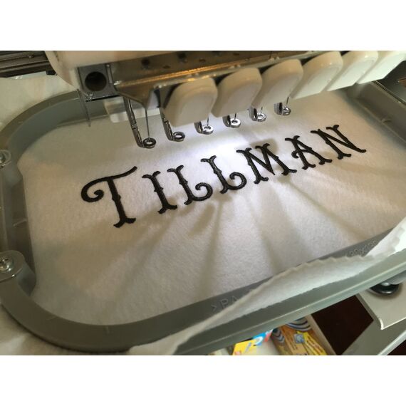 Tillman Classic Tuscan 3 Letter Monogram Machine Embroidery Alphabet, 4 image