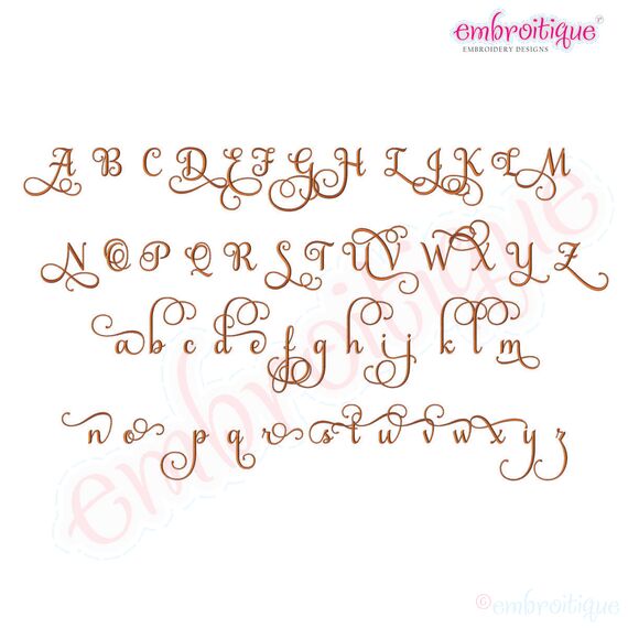 Buttercup Calligraphy Monogram Super Set Medium - ALL ALTERNATES INCLUDED!