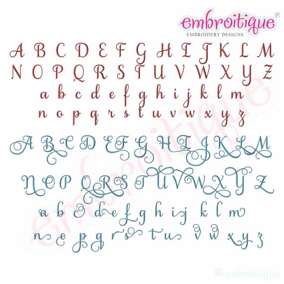 Buttercup Calligraphy Monogram Super Set Medium - ALL ALTERNATES INCLUDED!