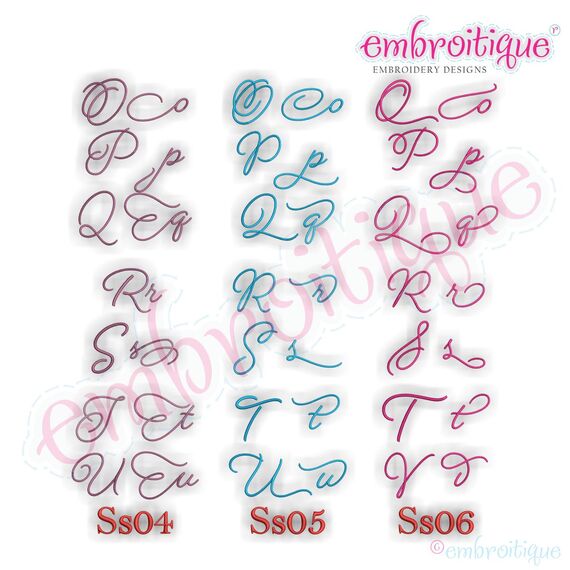 Beloved Alternates Set 2 - Beautiful Calligraphy Monogram Alphabet 1", 2", 3" - EXCLUSIVE