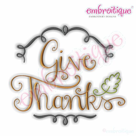 Give Thanks Elegant and Whimsical Thanksgiving Holiday Design