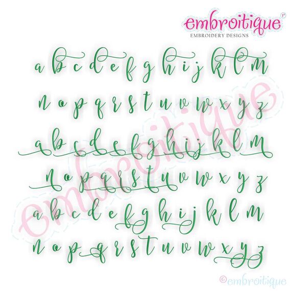 Melissa Monogram Super Set - Hand Lettered Calligraphy Script - Sets 1-4 included!!   2 - 1", 2", 3"