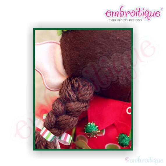 Christmas Elf Doodley Doll Main Pattern - Used to create Elfis & Elfira