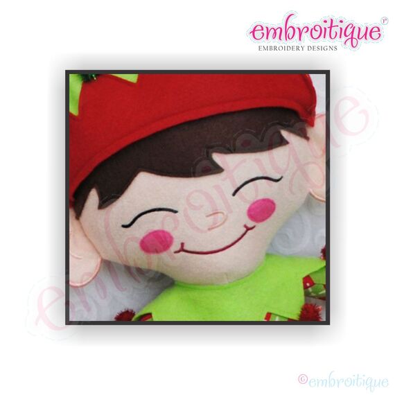 Elfis Christmas Elf Doodley Dooley Doll Face