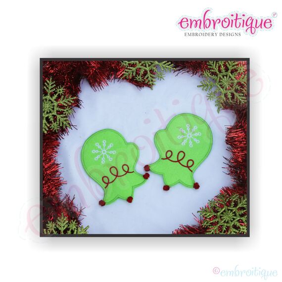 In the Hoop Mittens - Perfect Accessories for any of our Doodley Doll Patterns!