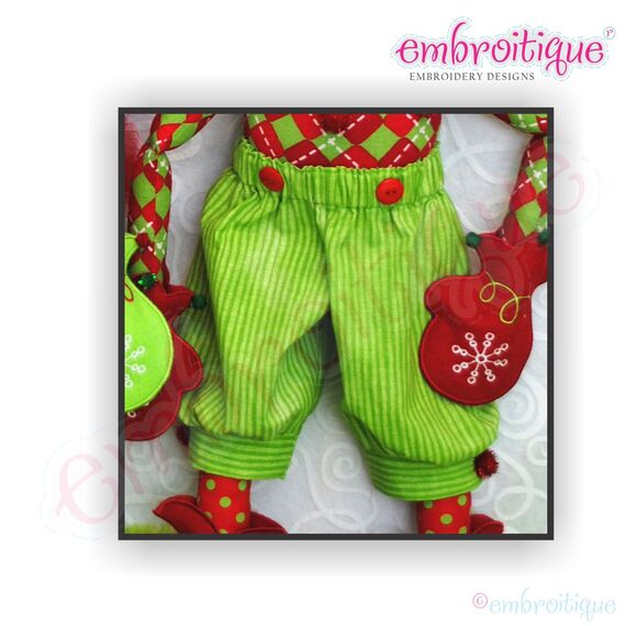 Posh & Proper - Embroitique Elfis Christsmas Elf Knickers PDF pattern