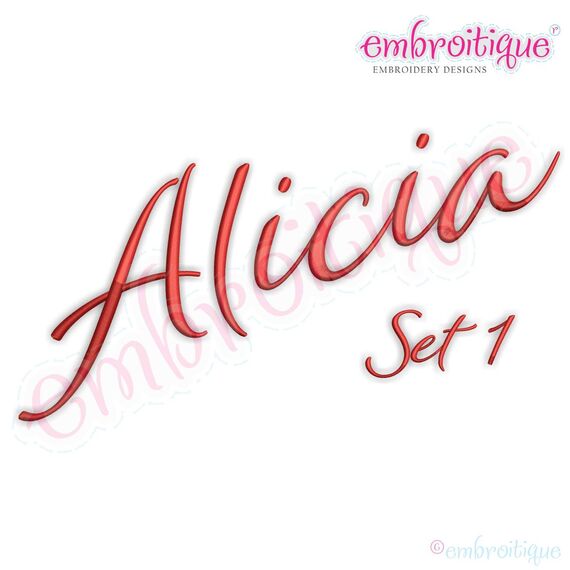 Alicia Calligraphy Monogram - Super Set - Embroitique Exclusive!