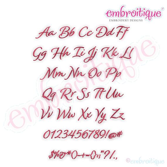 Alicia Calligraphy Monogram - Super Set - Embroitique Exclusive!