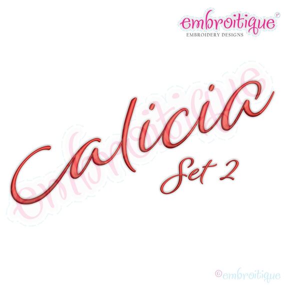 Alicia Calligraphy Monogram - Set 2 - Embroitique Exclusive!