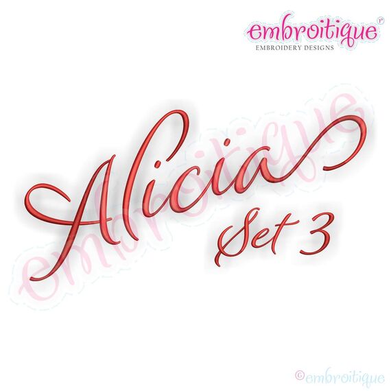 Alicia Calligraphy Monogram - Super Set - Embroitique Exclusive!