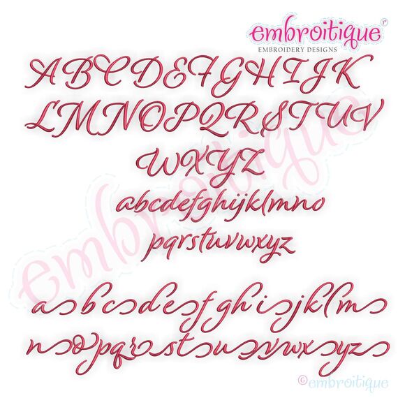Alicia Calligraphy Monogram - Super Set - Embroitique Exclusive!