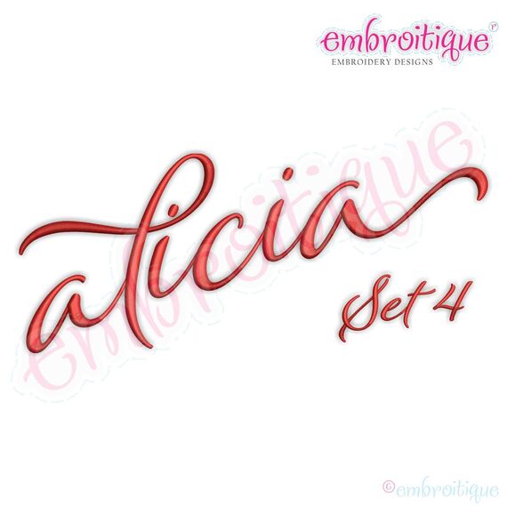 Alicia Calligraphy Monogram - Super Set - Embroitique Exclusive!