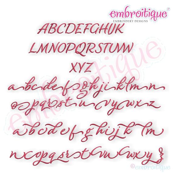 Alicia Calligraphy Monogram - Super Set - Embroitique Exclusive!