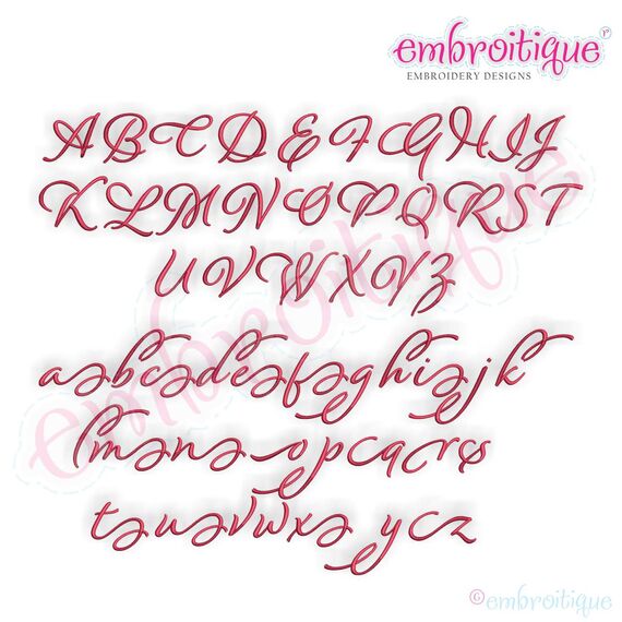 Alicia Calligraphy Monogram - Super Set - Embroitique Exclusive!