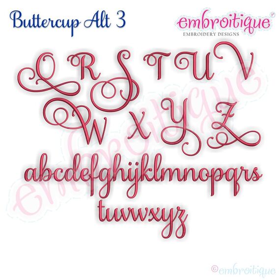 Buttercup Monogram Set Alternates 3 - Small
