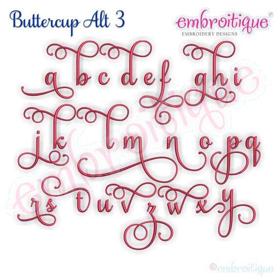 Buttercup Monogram Set Alternates 3 - Small