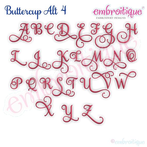 Buttercup Monogram Set Alternates 4 - Small