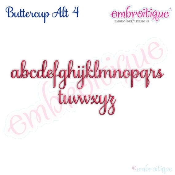 Buttercup Calligraphy Monogram Super Set **SMALL** - Basic and ALL Alternate sets included!