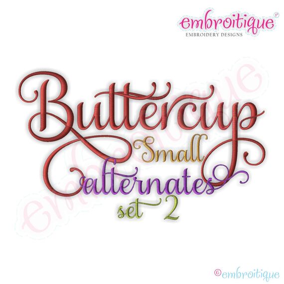 Buttercup Monogram Set Alternates 2 - Small