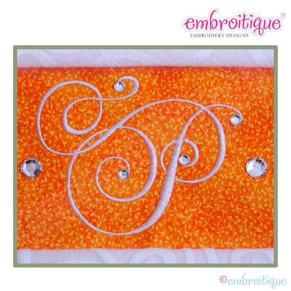 Charming Calligraphy Script Monogram Set - Small Caps Only - 1", 1.5", 2", 2.5"