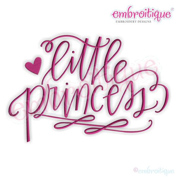 Little Princess Hand Lettered Calligraphy Design