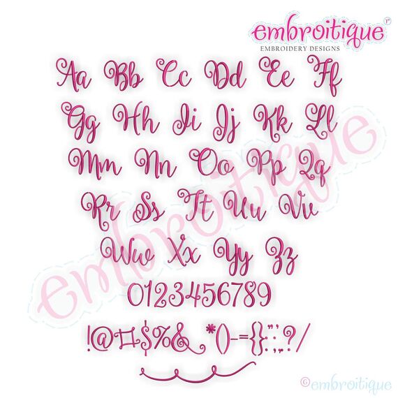 Kimberly 1 Calligraphy Monogram Set - Small