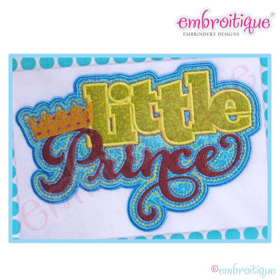 Little Prince with Crown Applique