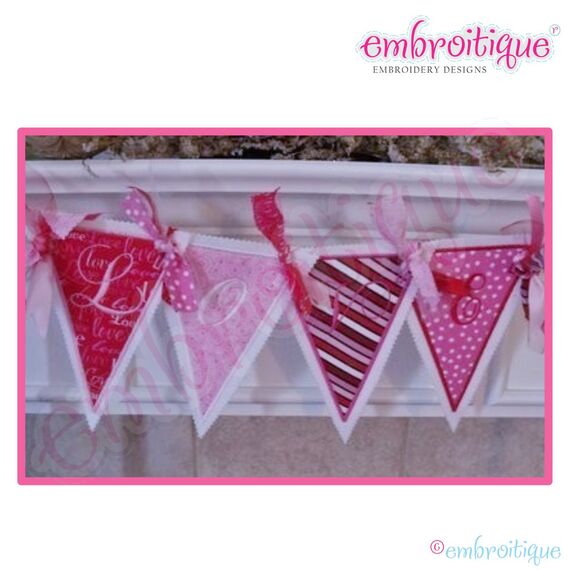 Love Perfectly Posh Pennant Banner