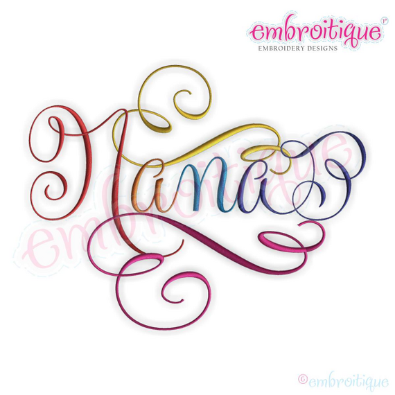 Nana Calligraphy Script 2